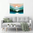 thumbnail image 5 of Wall Hanging Tapestry Blanket, Mountain Lake and Trees Print Decorative Art for Bedroom, Dorm, Living Room, 40 x 30 in, 5 of 6
