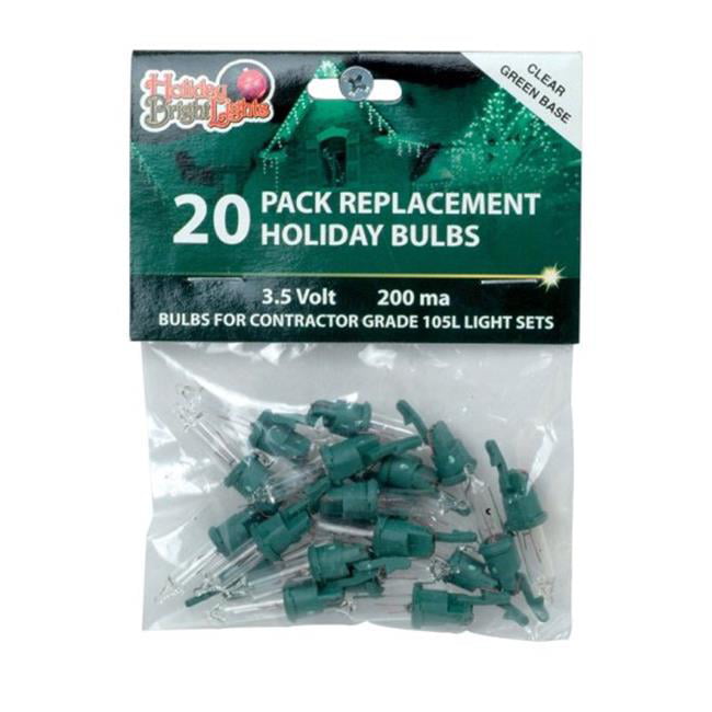 3.5 VOLT 160ma 2 HOLIDAY BRIGHT LIGHTS 25301A REPLACEMENT BULBS 20 PK 
