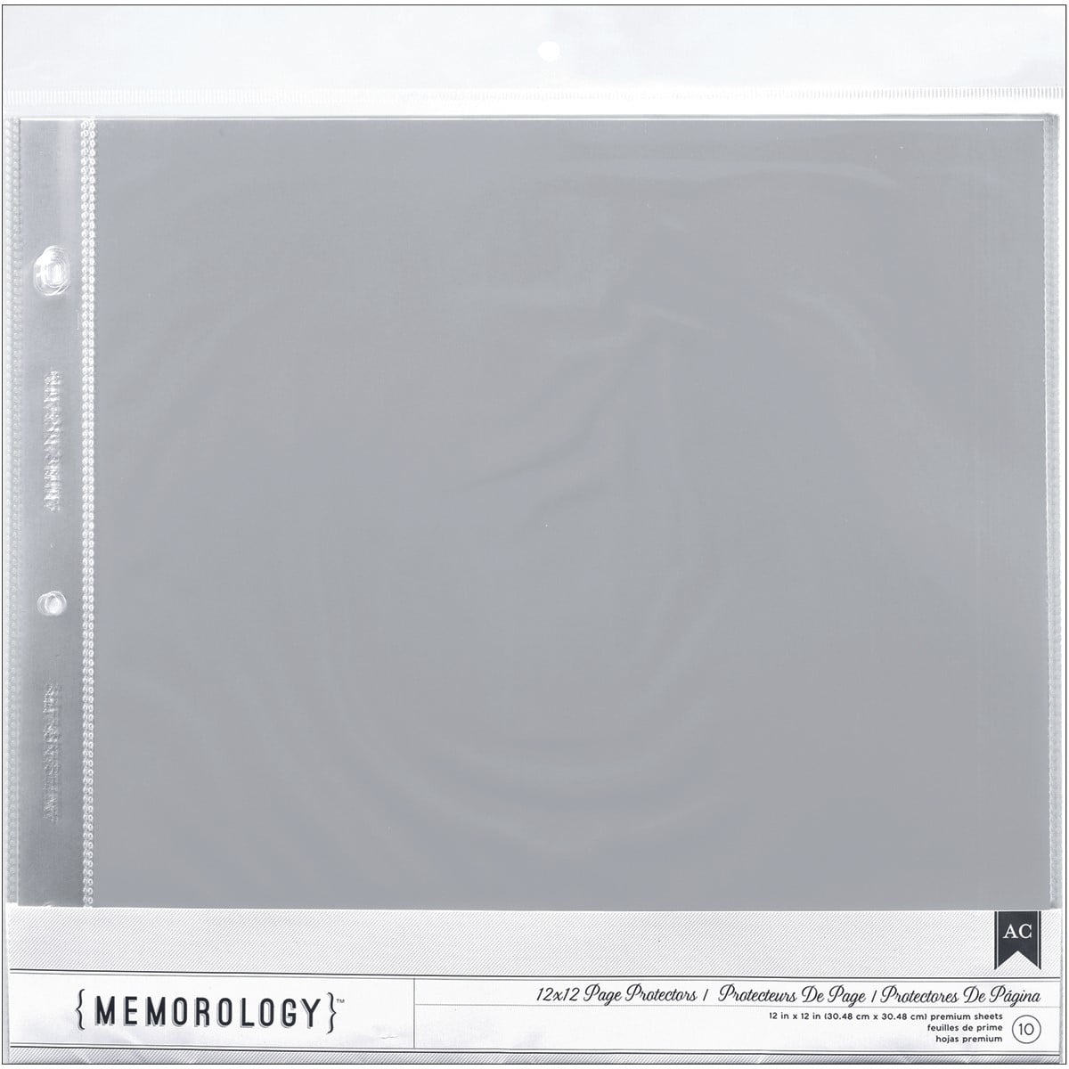 C-Line Memory Book 12 x 12 Inch Scrapbook Page Protectors Top Load Clear Poly 25 Pages per Box 62021 