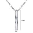 thumbnail image 6 of Joernso Men Necklace Rectangle Spiral Jewelry Hip Hop Style Male Pendant for Daily Wear, 6 of 8