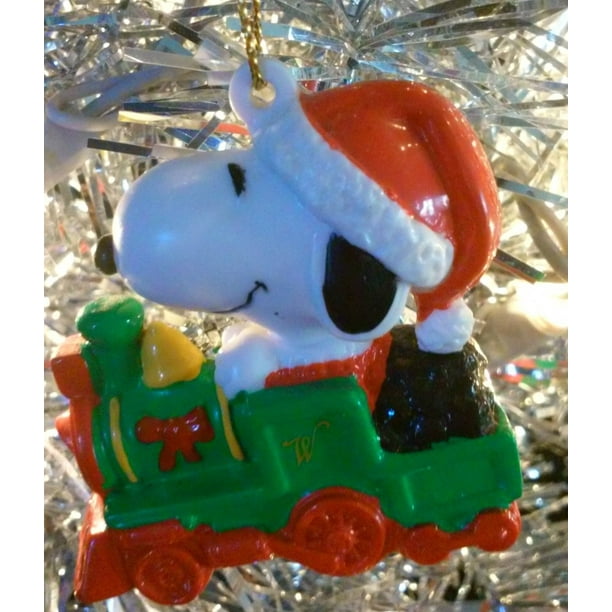 Snoopy Christmas Ornament (Santa's Train)