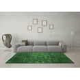 thumbnail image 3 of Ahgly Company Indoor Square Oriental Emerald Green Industrial Area Rugs, 5' Square, 3 of 4