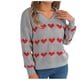 thumbnail image 2 of Puntoco-suéter con estampado de moda para mujer, blusa de manga larga con cuello en V para mantener el calor, liquidación de Navidad Puntoco Puntoco-694, 2 of 8