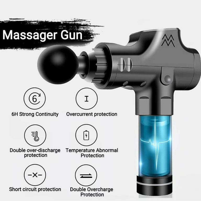 Electric Massager Gun Deep Tissue Percussion Muscle for Pain Relief,  Handheld Body Massager