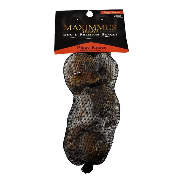 Premios para Perro Maximmus Treats Piggy Knees 1 Paquete con 3 Pzas