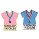 thumbnail image 2 of Cartoon Doctor Nurse Enamel Brooch for Decor 2Pcs Durable Alloy Badge, 2 of 3