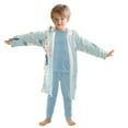 thumbnail image 7 of FORMRS Niños Bathrobe Unisex Hooded Robe Soft Plush Pajamas Sleepwear, Size 2-3T, Green Cute Rabbits, 7 of 7