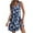 Blue, variant on XUNKUSGA Summer Dresses for Women 2025 Floral Print Tank Dress Ribbed Slim-Fit Mini Flare Sundress V-neck Long Peasant Dress S-XXL
