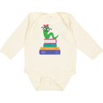 thumbnail image 3 of Inktastic Bookworm Girls Reading Gift Girls Long Sleeve Baby Bodysuit, 3 of 5