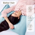thumbnail image 2 of Funda de almohada de satén para cabello y piel Queen, color azul claro, 2 of 6
