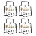 thumbnail image 1 of ZXR400 1991-1999 Motorcycle Engine Carburetor Repair Kit - 4 Sets, Metal Construction, Black & Gold Color, Complete Carburetor Rebuild Components for ZXR 400 Models, 1 of 4