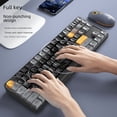 thumbnail image 2 of Teclado mecánico inalámbrico A87, recargable, con teclas completas, sin impacto, con cable, para juegos de oficina, teclado con eje verde, 2 of 5