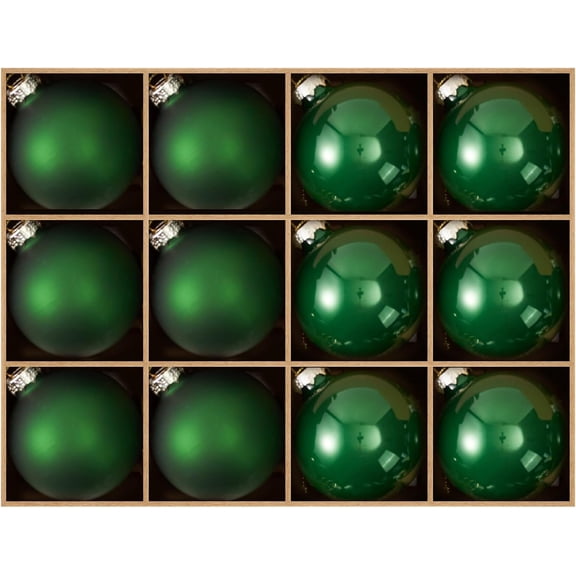 Brown Glass Christmas Ball Ornaments, 2.36” Hanging Bulbs Ornaments for Christmas Tree, Set of 12 Hanging Balls for Holiday, Halloween, Xmas Tree Decorations