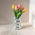 thumbnail image 6 of Disco Ball Planter,Disco Ball Vase for Flower,Silver Mirror Vase for Table Centerpieces Decor,Disco Ball Flower Vase,Creative Disco Floral Vases for Flowers Home Art Decor, 6 of 8