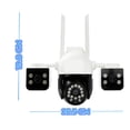 thumbnail image 4 of Cámara de Seguridad WiFi 2.4 GHz 360° con 3 Lentes 6MP HD Exterior Impermeable, 4 of 8