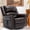 Brown, variant on EPICOZY Manual Swivel Rocker Recliner with Heat and Vibration, 360° Swivel Glider Rocking Recliner, Ergonomic Lounge Massage Recliner Chairs with Side Pockets & USB Ports, Nut Brown