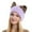 Purple, variant on Generic Beanie Hat for Women Cute Cat Ear Beanie Winter Hat with Horns Beanie Hats Knit Cuffed Warm Ski Caps Women's Elastic Knitting Cold Hat Ski Hat Warm Hat