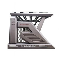 Black Horse Off Road Armour II Roll Bar W/Basket Black Compatible with 2005-2021 Nissan Frontier-AR2-05BA3