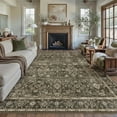 thumbnail image 6 of BERTHMEER 9'x12' Large Area Rugs for Living Room Bedroom Office Brown Vintage Non Slip Washable Farmhouse Dining Room Oriental Traditional Distressed Rugs, 6 of 8
