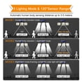 thumbnail image 6 of Bxaolu Solar Outdoor Lights 120 LED Security Lights with Remote Control, 3 Heads Motion Sensor Lights, IP65 Waterproof, 270° Wide Angle Flood Wall Lights with 3 Modes(1 Pack), 6 of 9