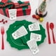 thumbnail image 5 of Juego de vajilla desechable para fiestas, tema de Año Nuevo en blanco y plata con platos, vasos y pañuelos, papel duradero para reuniones y celebraciones navideñas, pack 16/20, 5 of 6
