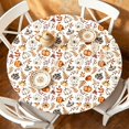 thumbnail image 5 of Fall Pumpkin Round Tablecloth Thanksgiving Harvest Outdoor Tablecloth Waterproof Table Cover for Picnic Dinner Party Decor 47 In A, 5 of 6
