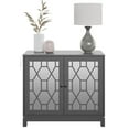 thumbnail image 2 of Twin Star Home Accent Cabinet with USB Charging Ports and Mirrored Doors, 2 of 8