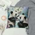 thumbnail image 2 of FUMJ Panda Throw Pillow Covers, Cute Animal Butterfly Galaxy Cushion Case for Home Living Room Decor, Cute Cartoon Panda Decorative Throw Cushion Case, 2 of 5