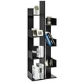 thumbnail image 1 of Gymax Bibliothèque à 8 Niveaux avec 8 Compartiments Ouverts, Étagère de Rangement Gain de Place, Noir, 1 of 10