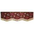 thumbnail image 1 of Decorative Christmas Jingle Bells Design Tapestry 60" X 15" Window Valance, 1 of 2