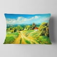 thumbnail image 2 of Designart Color of Summer - Landscape Printed Throw Pillow - 12x20, 2 of 5