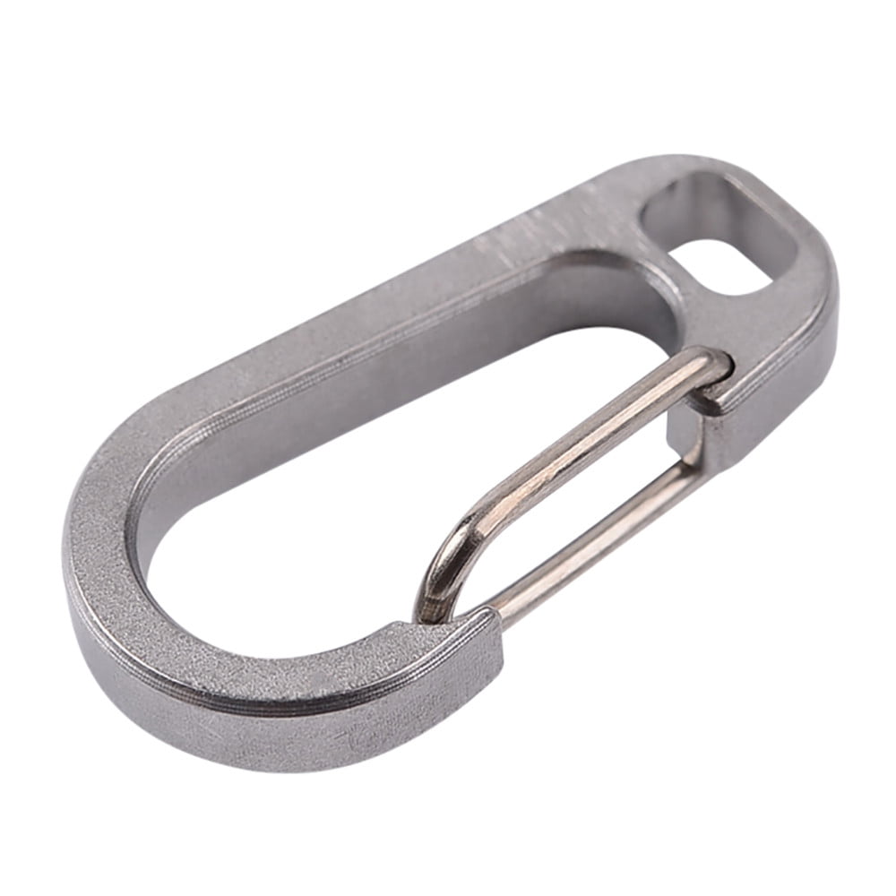 EDC Titanium Alloy Carabiner Keychain Key Chain Hanging Buckle Tools 