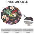 thumbnail image 6 of Pioneer Flower Floral Print Pattern Round Fitted Tablecloth with Elastic Edge,Dining Table Cover Waterproof,Outdoor Round Tablecloth for Camping,Dining,Indoor and Outdoor, 6 of 7