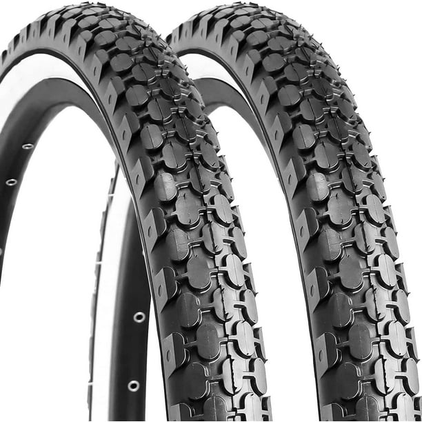 MOHEGIA 2 Pack Bike Tires 26"x 2.125" White Side Wall Folding Black