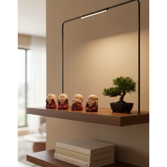 Set de 4 Budas Bebe Feng Shui 5cm Resina Decorativa Color Granate