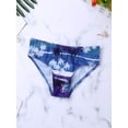 thumbnail image 7 of iEFiEL Little Girls Swimwear Tropical Holiday Bathing Suit Flounce Top with Briefs Set Purple&Green 3XL, 7 of 7