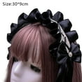 thumbnail image 2 of Tocado gótico de lolita, accesorios para el cabello de encaje para sirvienta, lindas diademas, horquillas dulces, 2 of 5