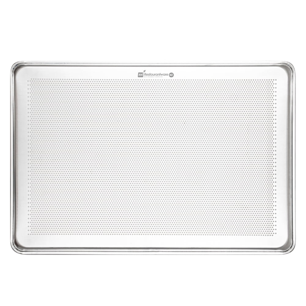 Met Lux Silver Aluminum Full Size Baking Sheet - Perforated - 26 inch x 18 inch x 1 inch - 1 Count Box