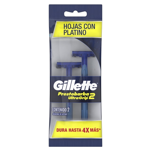 Máquinas Para Afeitar Desechables Gillette Prestobarba2 UltraGrip 2 pzas