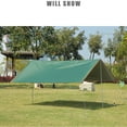 thumbnail image 4 of Advancent Toldo Carpa Soporte seguro Poste Cuerda Peg Carpas de lona Refugio solar multifunción Toldo de fácil almacenamiento Camping al aire carpas Verde 3x3Conjunto de cortinas, 4 of 6
