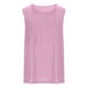 thumbnail image 5 of Talla grande Tops de tallas grandes,Blusa plisada sin mangas para mujer, cuello redondo, efecto lino, corte holgado, poliéster, ropa informal para uso diario, sopatenor, 5 of 8