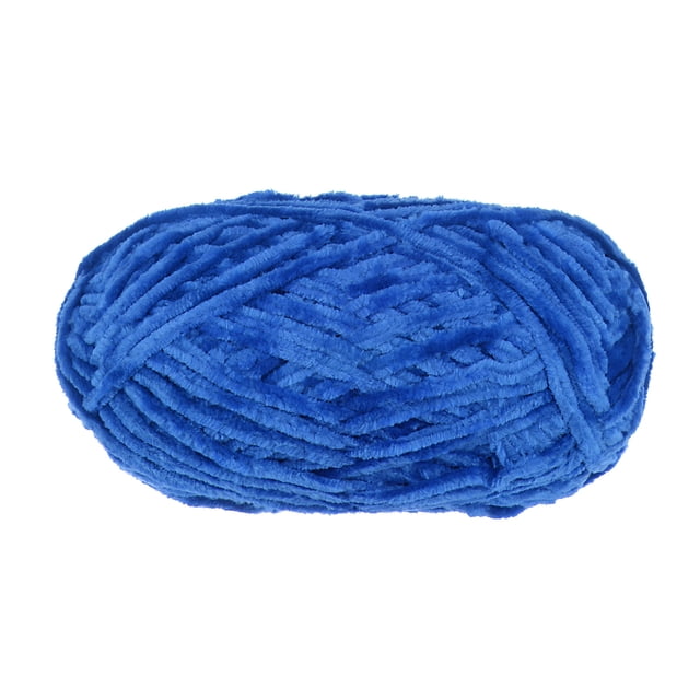 Unique Bargains Fil Chenille en Velours Saphir en Polyester Super Volumineux, 87 Yards