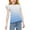 Blue, variant on Juslio Girls Shirts Ruffle Short Sleeve Casual Kids Clothing Fashion Tops 3-15Years T-Shirts