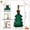 Green, variant on Christmas Tree Glass Hand Soap Dispenser - 10.14Oz Refillable Container for Hand Soap, Shampoo, and Shower Gel