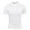 White, variant on CHUOU Men's Solid Color Zipper Fitness Short Sleeve Sport Tight T Shirt