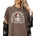 thumbnail image 3 of When Youre Dead Inside But Its The Holiday Season Shirt Funny Christmas Skeleton Tee Espresso Shirt Adult 2XL, 3 of 4