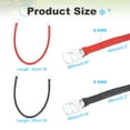 thumbnail image 2 of 2PCS 8 AWG Battery Cable, 1ft Battery Inverter Cables with 5/16" Ring Terminals for Marine Solar Boat Car RV, Red Black, 2 of 6