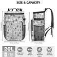 thumbnail image 3 of Travel Cooler Bag - Pioneer Flower Floral Print Pattern Camping Beer Cooler Backpack with Bottle Opener- Waterproof Insulated Picnic Backpacks - Cooler Bag for Beach, 3 of 6