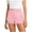 A Pink, variant on Afuyipoi ​Women's High Waisted Sports Shorts, Breathable Running Athletic Bottoms with Drawstring for Summer Gym Red Size XS