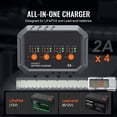 thumbnail image 2 of Smart Battery Charger 8A LiFePO4 Lead-Acid Charger, 6V/12V AGM Gel SLA Car Motorcycle Boat Charger, Automatic Maintainer Desulfator, 2 of 7